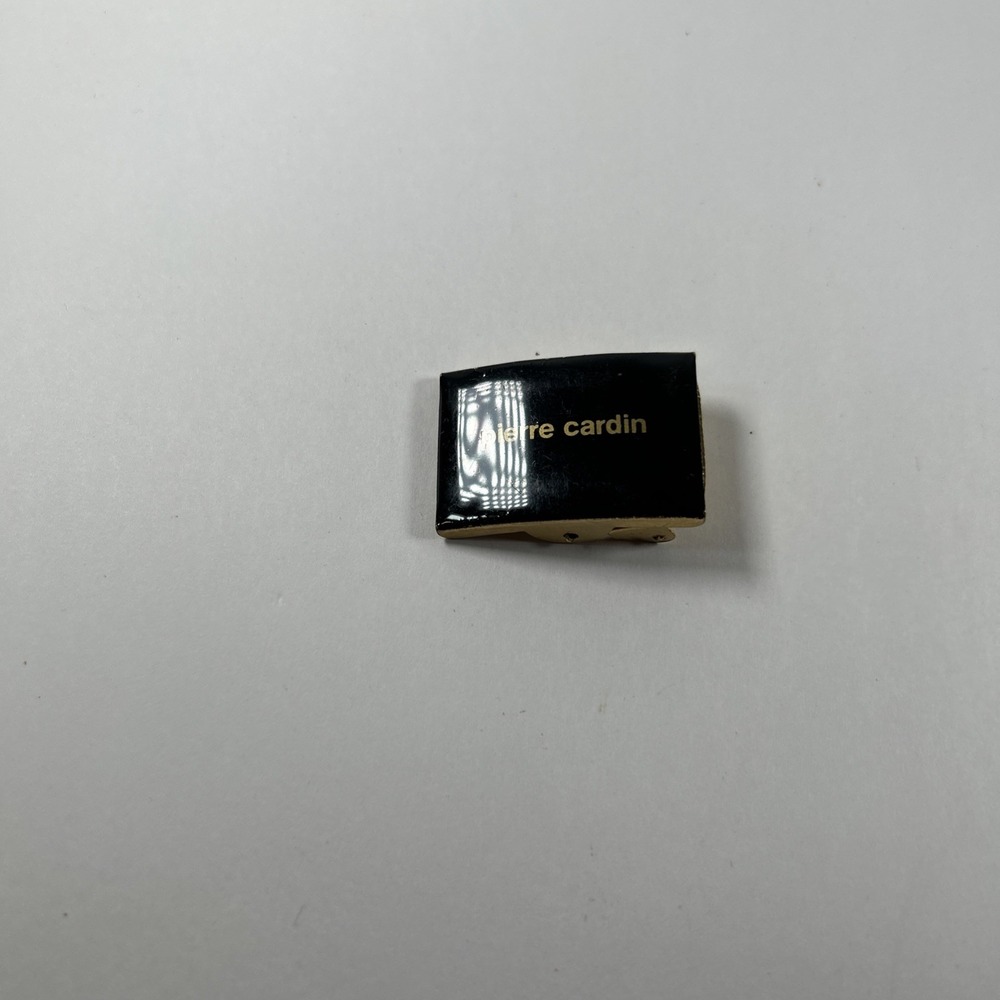 Vintage Pierre Cardin Black Soft Belt Buckle 80's Lot 2